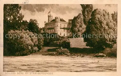 AK / Ansichtskarte Starnbergersee Schloss Berg Starnbergersee