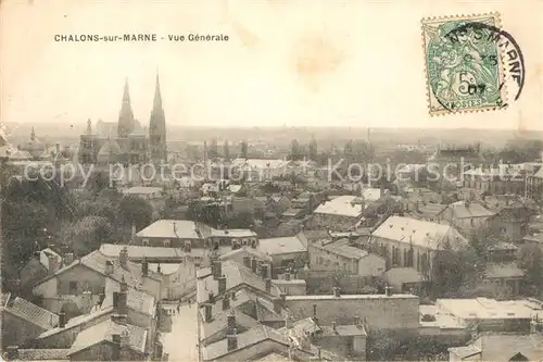 AK / Ansichtskarte Chalons sur Marne Vue generale 