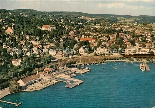 AK / Ansichtskarte Starnberg Fliegeraufnahme Partie am See Starnberg