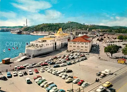 AK / Ansichtskarte Kristiansand Hafen F?hre Kristiansand