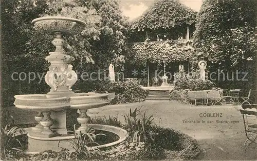 AK / Ansichtskarte Coblenz_Koblenz Trinkhalle in den Rheinanlagen Coblenz_Koblenz