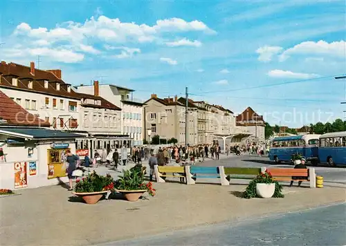 AK / Ansichtskarte Siegburg Wilhelmstrasse mit Bus Bahnhof Siegburg