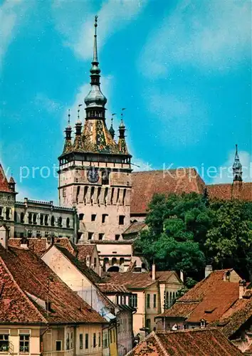 AK / Ansichtskarte Sighisoara_Schaessburg Turnul cu ceas La tour a montre Sighisoara Schaessburg