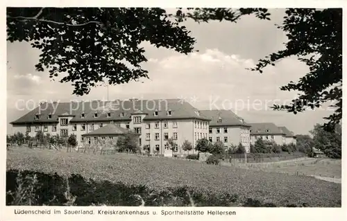 AK / Ansichtskarte Luedenscheid Kreiskrankenhaus Sportheilstaette Hellersen Luedenscheid