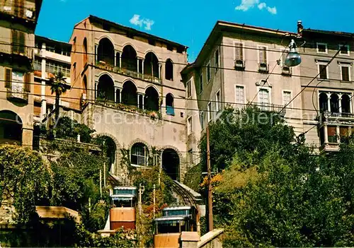 AK / Ansichtskarte Bergamo Le Funiculari Drahtseilbahn Bergamo