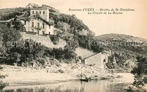 AK / Ansichtskarte Uzes Grotte de St Veredeme Le Chalet de La Baume Uzes