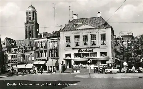 AK / Ansichtskarte Zwolle_Overijssel Centrum met gezicht op de Peperbus Zwolle_Overijssel