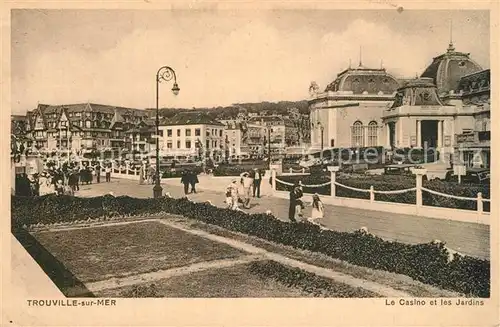 AK / Ansichtskarte Trouville sur Mer Casino et les jardins Trouville sur Mer