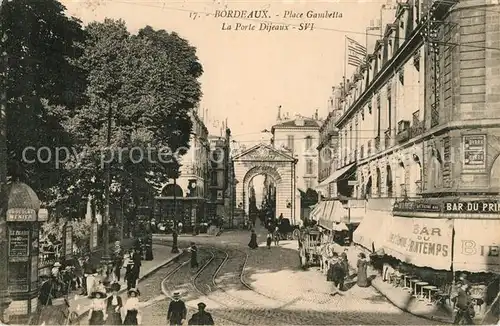 AK / Ansichtskarte Bordeaux Place Gambetta Porte Dijeaux Bordeaux