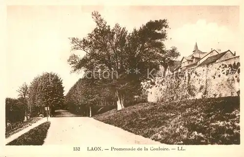 AK / Ansichtskarte Laon_Aisne Promenade de la Couloire Laon_Aisne