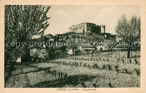 AK / Ansichtskarte Greoux les Bains Vue generale Greoux les Bains