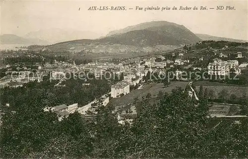 Aix les Bains Vue generale prise du Rocher du Roi Aix les Bains