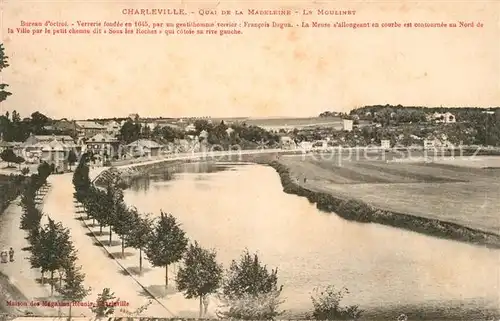 Charleville Mezieres Quai de la Madeleine Le Moulinet Charleville Mezieres