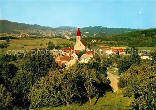 AK / Ansichtskarte Trautmannsdorf_Oststeiermark Panorama mit Kirche Trautmannsdorf