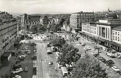 Geneve_GE Place et Gare de Cornavin Geneve_GE