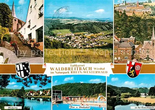 Waldbreitbach_Wied Freibad Kreuzkapelle Wiedpartie Waldbreitbach Wied