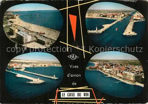 Le_Grau du Roi_Gard Fliegeraufnahme Plage Port Le_Grau du Roi_Gard