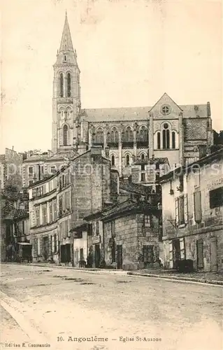 AK / Ansichtskarte Angouleme Eglise Saint Ausone Kirche Angouleme