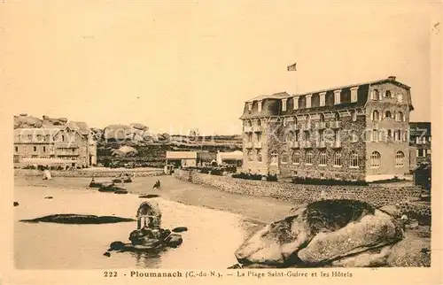 AK / Ansichtskarte Ploumanach Plage Saint Guirec et les hotels Ploumanach