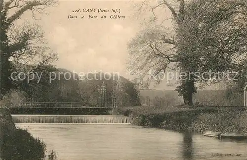 AK / Ansichtskarte Cany Barville Dans le Parc du Chateau Cany Barville