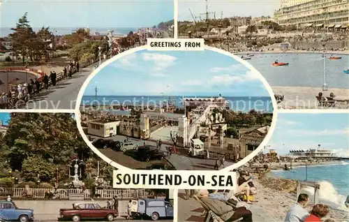 AK / Ansichtskarte Southend on Sea Esplanade Boating Lake Pier Beach Southend on Sea