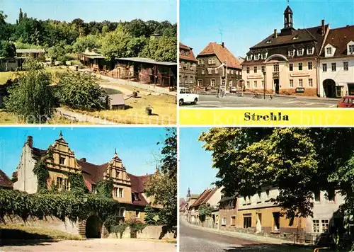 Strehla Rathaus Schlosseingang Hauptstrasse Strehla