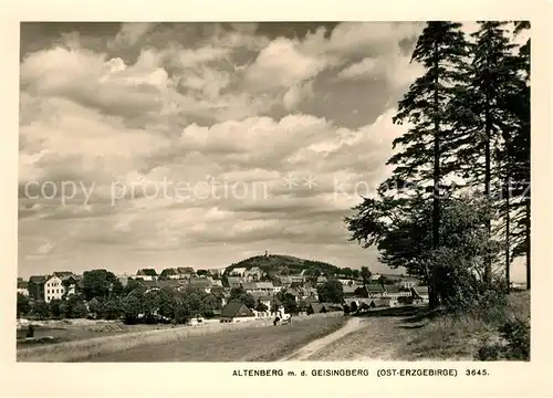 AK / Ansichtskarte Altenberg_Erzgebirge mit dem Geisingberg Altenberg Erzgebirge