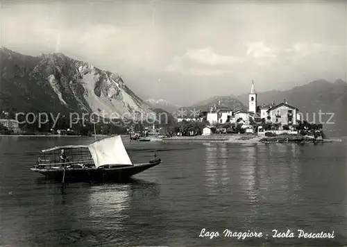 AK / Ansichtskarte Isola_Pescatori_Lago_Maggiore Seepartie 