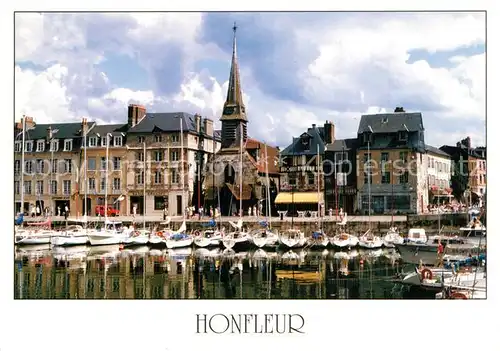 AK / Ansichtskarte Honfleur Kuenstlerdorf an der Muendung der Seine Yachthafen Quai Honfleur