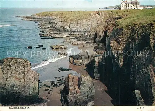 AK / Ansichtskarte Gwbert_on_Sea Kuestenpanorama 