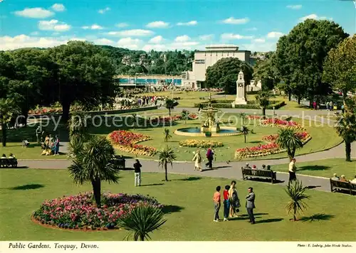 AK / Ansichtskarte Torquay_UK Public Gardens Torquay_UK