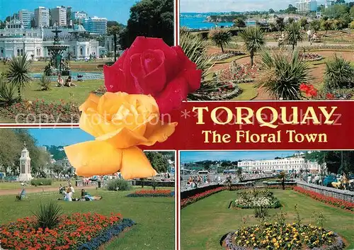 AK / Ansichtskarte Torquay_UK Floral Town Gardens Torquay_UK