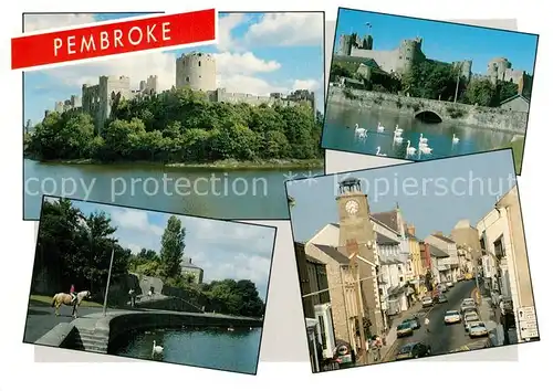 Pembroke Castle Street Scene Pembroke