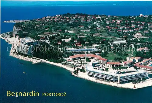 AK / Ansichtskarte Bernardin Fliegeraufnahme Portoroz Bernardin