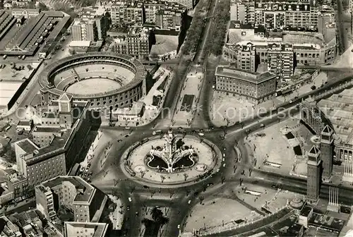 AK / Ansichtskarte Barcelona_Cataluna Plaza de Espana desde el aire Barcelona Cataluna