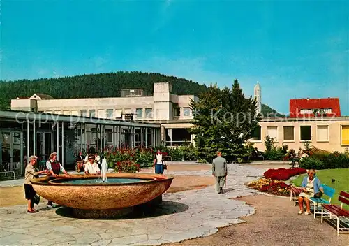 Bad_Soden Salmuenster Kurmittelhaus mit Koenig Heinrich Brunnen Bad_Soden Salmuenster