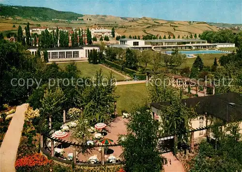 AK / Ansichtskarte Bad_Duerkheim Park Cafe Traubenkur Brunnenhalle Hallenbad Kurmittelhaus Bad_Duerkheim