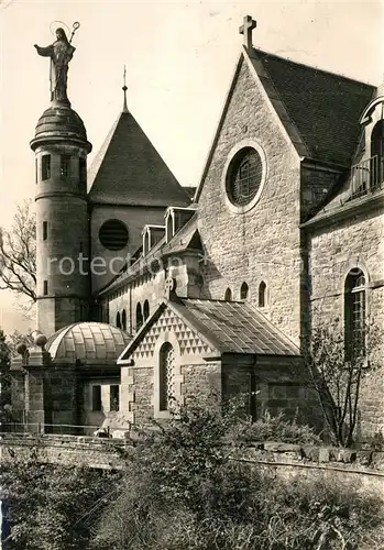 AK / Ansichtskarte Mont Sainte Odile_Mont Ste Odile Statue de Sainte Odile benissant l Alsace Mont Sainte Odile