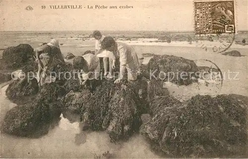 AK / Ansichtskarte Villerville_sur_Mer La Peche aux crabes Villerville_sur_Mer
