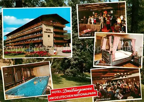 AK / Ansichtskarte Tittling Ferienhotel Dreiburgensee Hallenbad Tanzbar Gaestezimmer Theatersaal Tittling