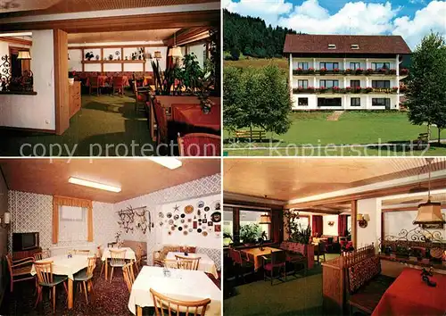 AK / Ansichtskarte Baiersbronn_Schwarzwald Gaestehaus Birkenhof Gastraeume Baiersbronn Schwarzwald