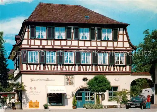 Hagnau_Bodensee Gasthaus Loewen Cafe Hagnau Bodensee