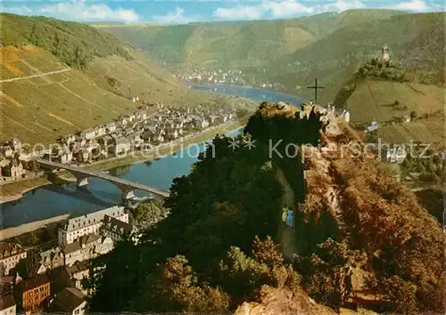 Cochem_Mosel Fliegeraufnahme mit Pinnerkreuz Cochem Mosel