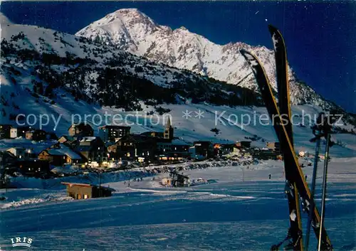 Montgenevre en hiver la nuit Montgenevre