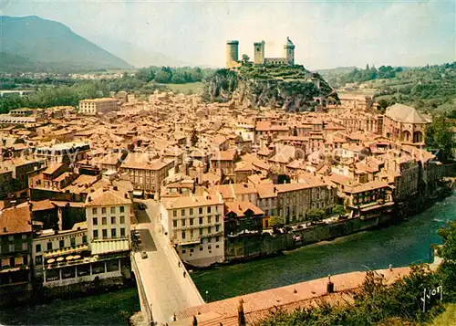 Foix La ville et le chateau Foix