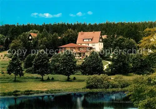 AK / Ansichtskarte Hahnenklee Bockswiese_Harz Bastei Gaestehaus Cafe Restaurant Hahnenklee Bockswiese