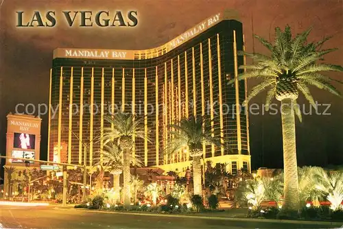 AK / Ansichtskarte Las_Vegas_Nevada Mandalay Bay Resort Casino at night 