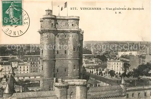 AK / Ansichtskarte Vincennes Vue generale du Donjon Vincennes