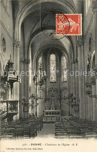 AK / Ansichtskarte Parame Interieur de l eglise Parame