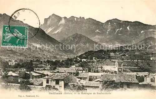 AK / Ansichtskarte Saillans_Drome Panorama et Montagne de Rochecourbe Saillans_Drome